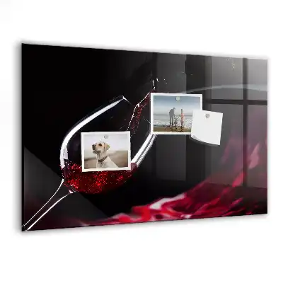 Magnetic dry erase board wine