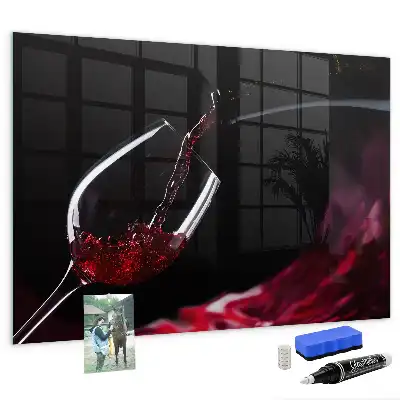 Magnetic dry erase board wine