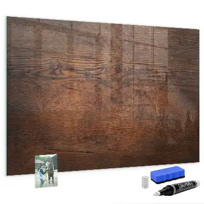 Magnetic erase board with an old wood frame