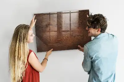 Magnetic erase board with an old wood frame