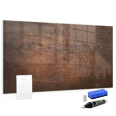 Magnetic erase board with an old wood frame