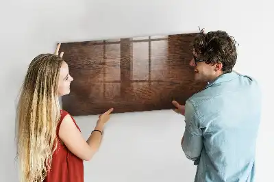 Magnetic erase board with an old wood frame