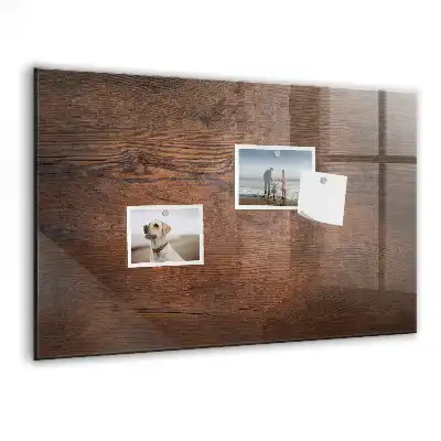 Magnetic erase board with an old wood frame