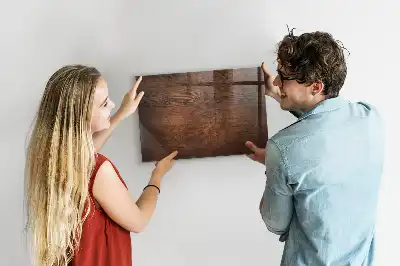 Magnetic erase board with an old wood frame