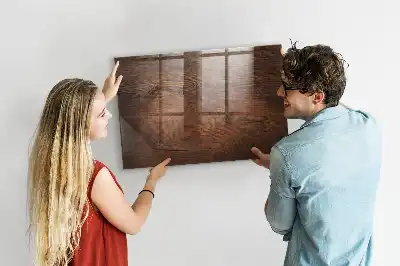 Magnetic erase board with an old wood frame