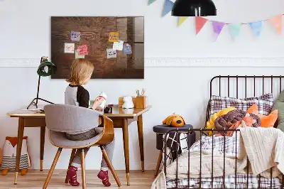 Magnetic erase board with an old wood frame