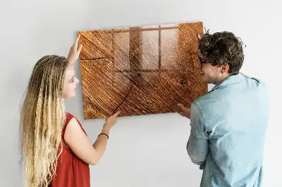 Magnetic dry erase board with a decorative wood frame