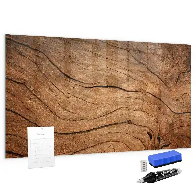 Magnetic erase board with an old wood frame