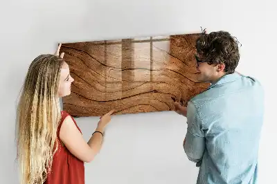 Magnetic erase board with an old wood frame