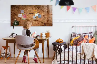 Magnetic erase board with an old wood frame