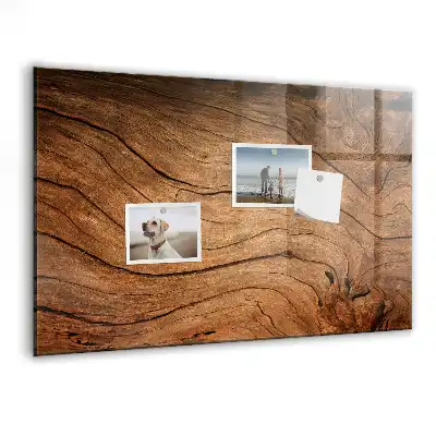 Magnetic erase board with an old wood frame