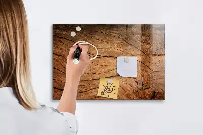 Magnetic erase board with an old wood frame