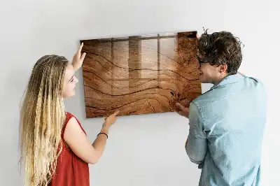 Magnetic erase board with an old wood frame