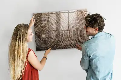 Magnetic erase board tree trunk design