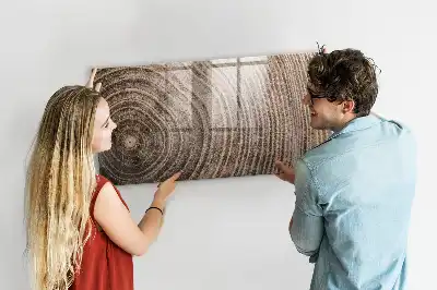 Magnetic erase board tree trunk design