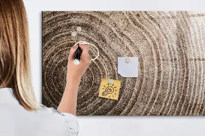 Magnetic erase board tree trunk design