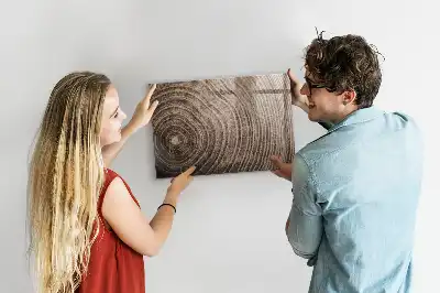 Magnetic erase board tree trunk design
