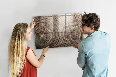 Magnetic erase board tree trunk design
