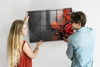 Magnetic dry erase board red peppers