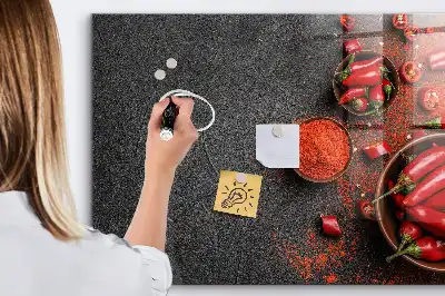 Magnetic dry erase board red peppers