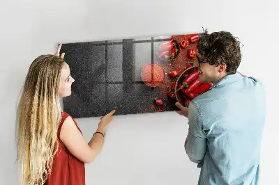 Magnetic dry erase board red peppers
