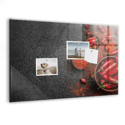 Magnetic dry erase board red peppers