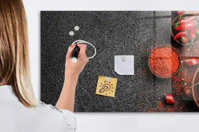 Magnetic dry erase board red peppers