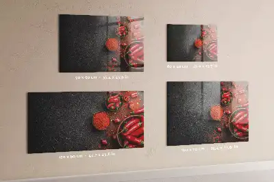 Magnetic dry erase board red peppers