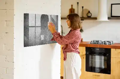 Magnetic dry erase board industrial wall mounted