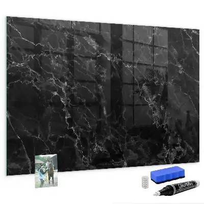 Magnetic dry erase board dark marble