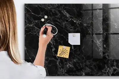 Magnetic dry erase board dark marble