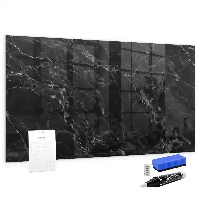 Magnetic dry erase board dark marble
