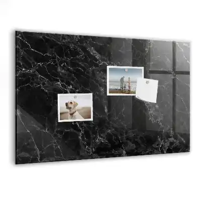 Magnetic dry erase board dark marble