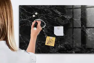 Magnetic dry erase board dark marble