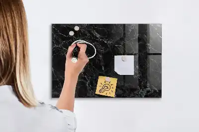 Magnetic dry erase board dark marble