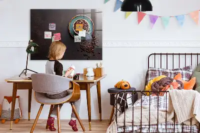 Magnetic dry erase board cup of coffee