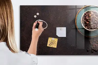 Magnetic dry erase board cup of coffee