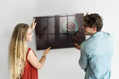Magnetic dry erase board cup of coffee