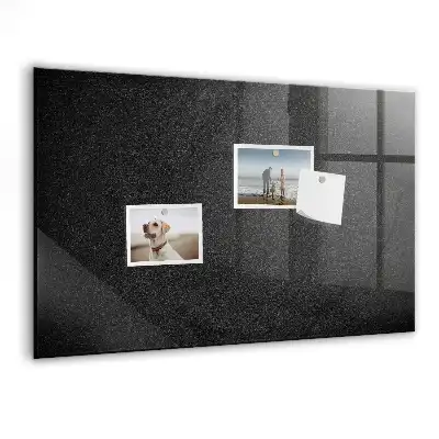 Magnetic dry erase board dark rock finish