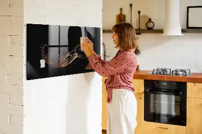 Magnetic dry erase board spilled drink design