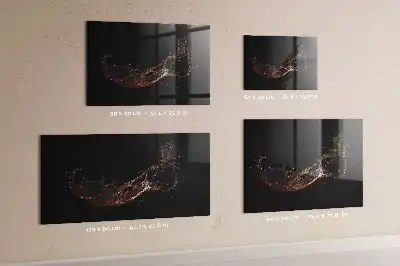 Magnetic dry erase board spilled drink design