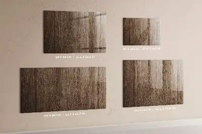 Magnetic erase board with a dark wood frame