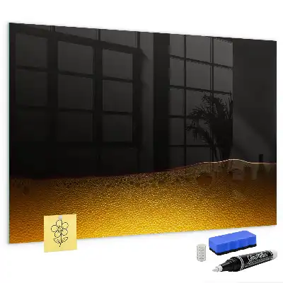 Magnetic dry erase board orange juice