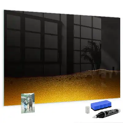 Magnetic dry erase board orange juice