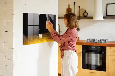 Magnetic dry erase board orange juice