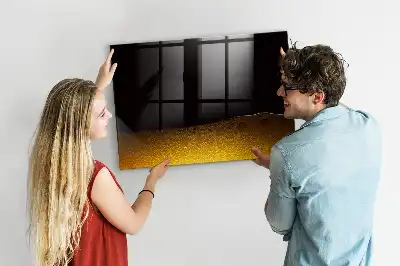 Magnetic dry erase board orange juice