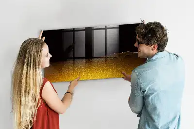 Magnetic dry erase board orange juice