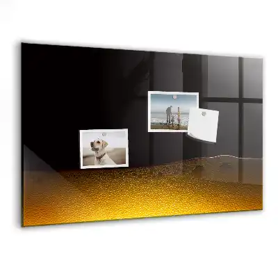 Magnetic dry erase board orange juice