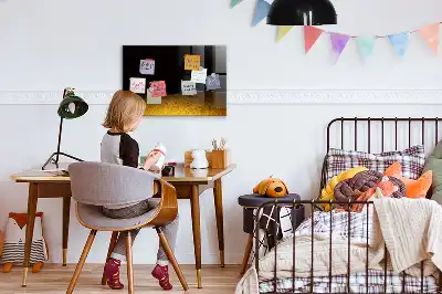 Magnetic dry erase board orange juice
