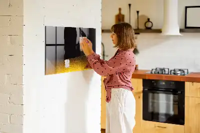 Magnetic dry erase board orange juice
